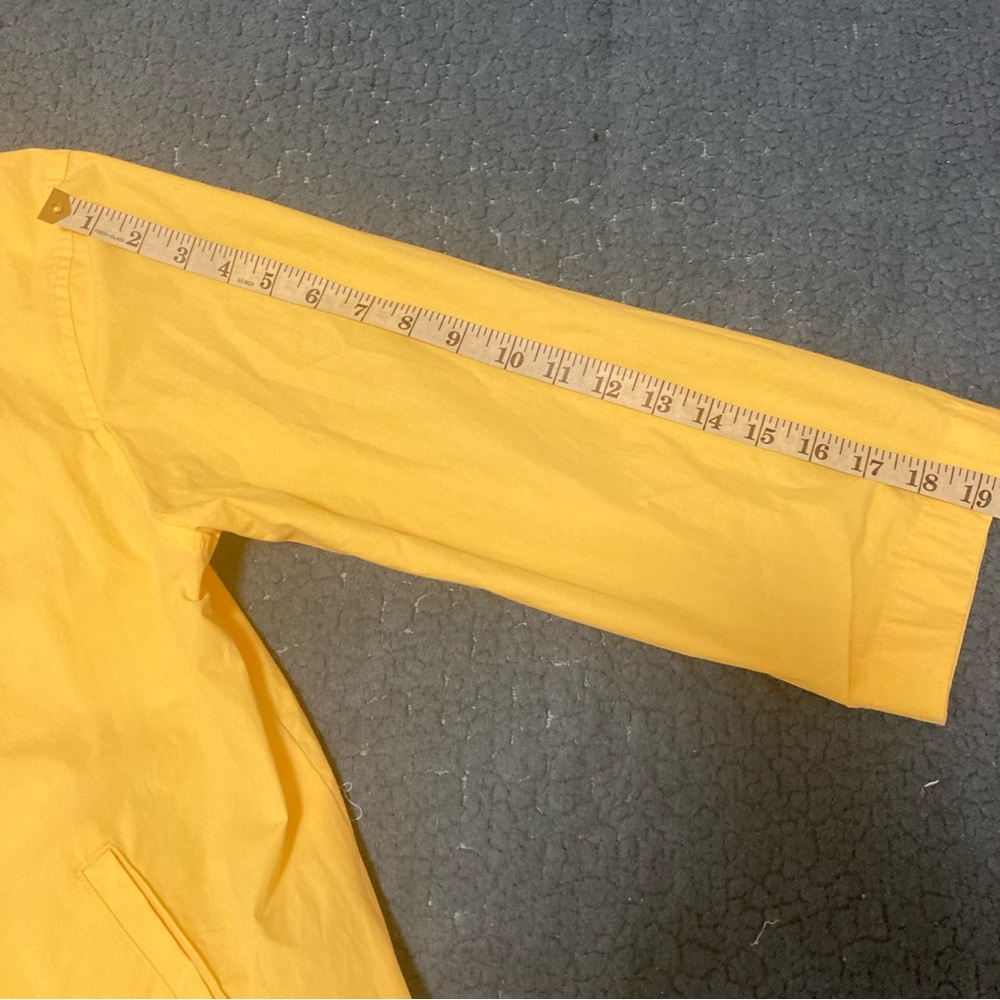 Polo Ralph Lauren Harrington Jacket  Pony Embroidered Yellow Cotton Size L - Picture 14 of 16